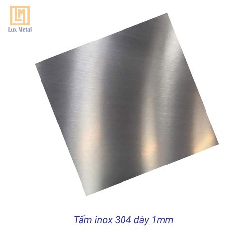 Tấm inox 304 dày 1mm là sản phẩm thép không gỉ cao cấp, đạt tiêu chuẩn quốc tế